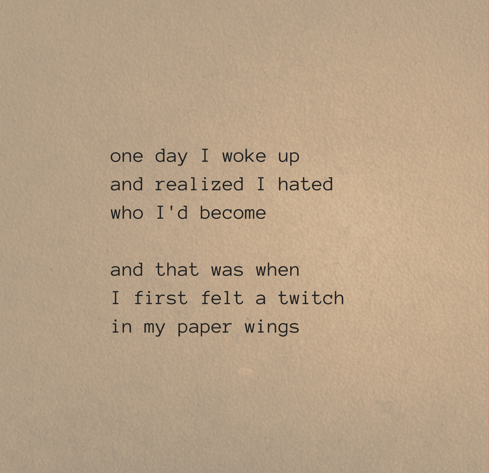 One day I woke up