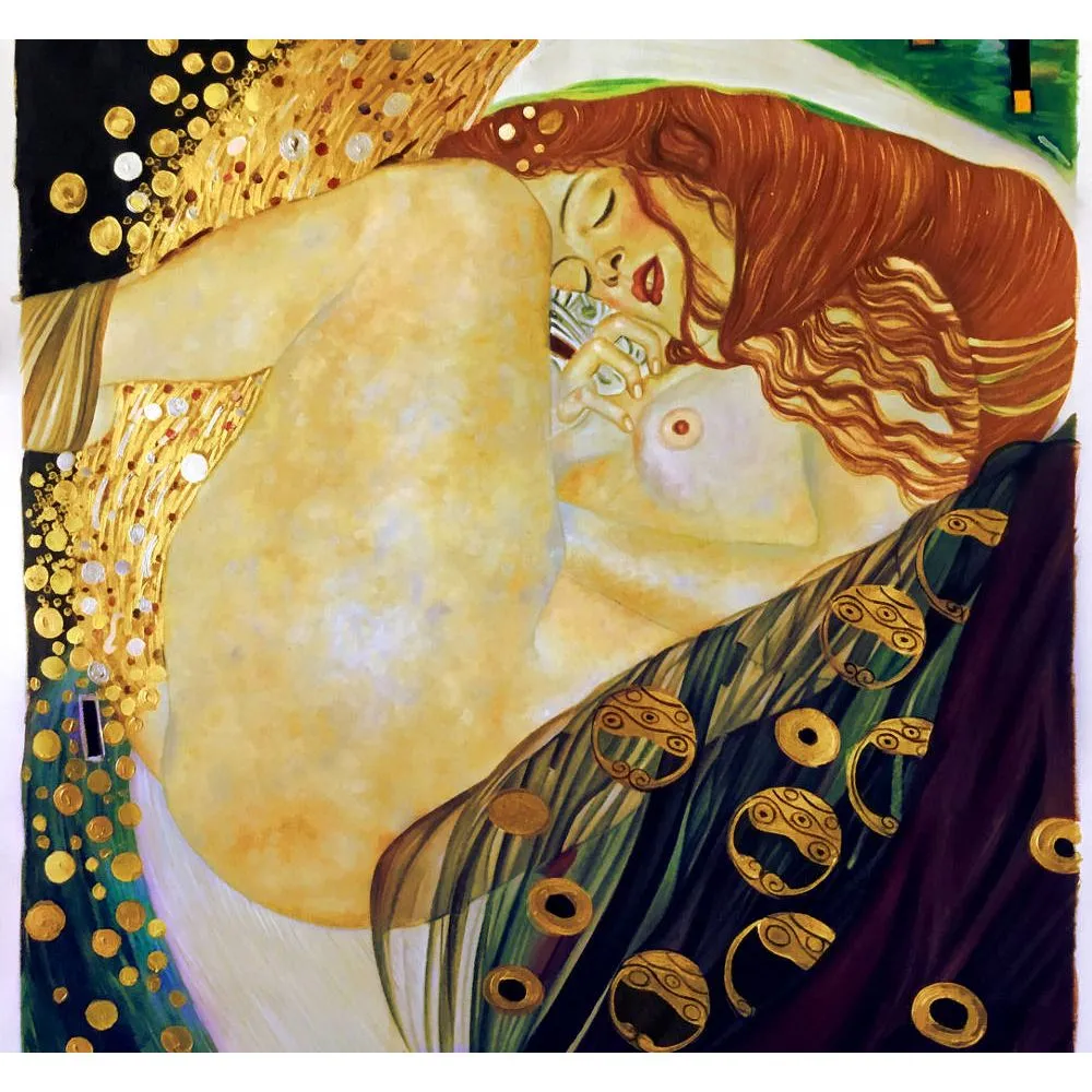 ustav Klimt Danae 1907 oil painting erotic art surrender and ecstasy